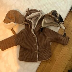 Set of Baby Jacket and Hats